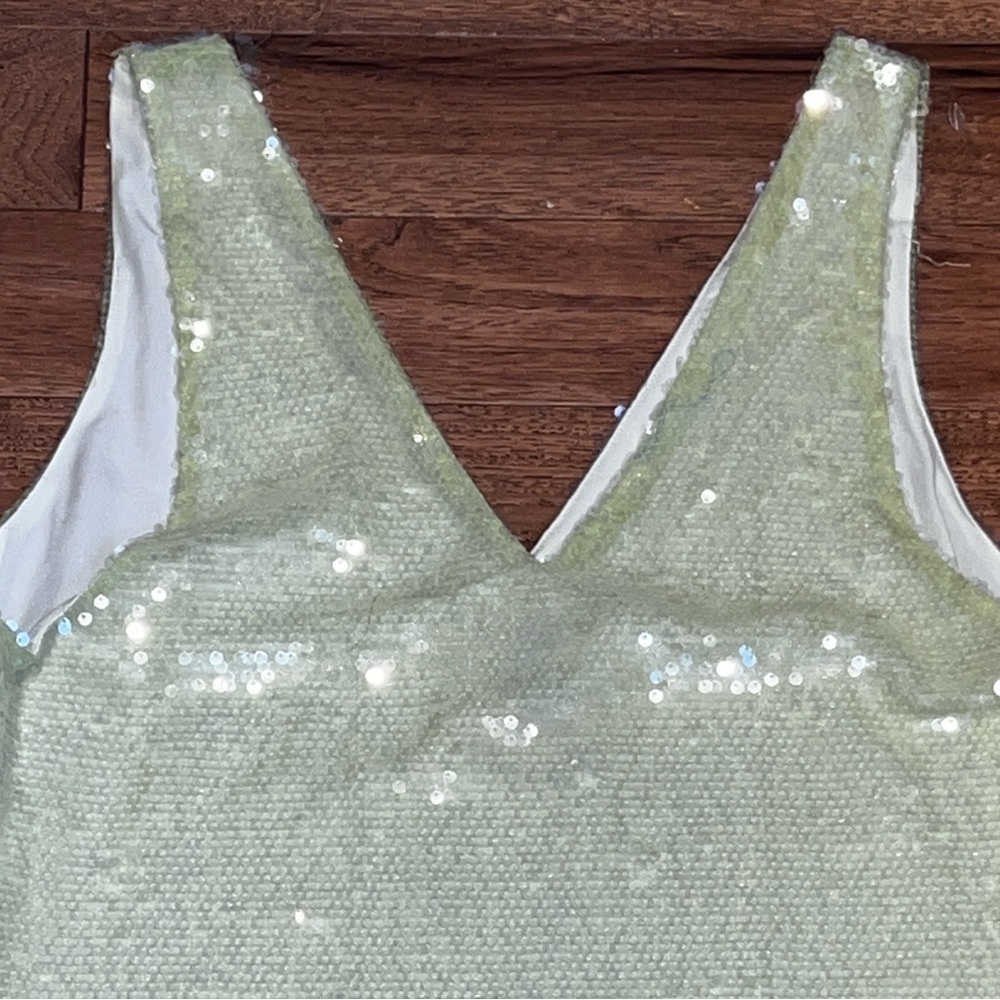 A New Day Sequin Yellow Dress - Picture 6 of 8